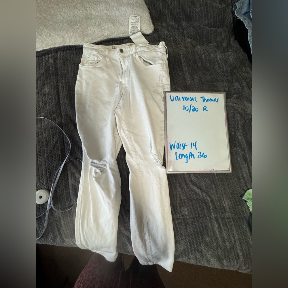 White jeans